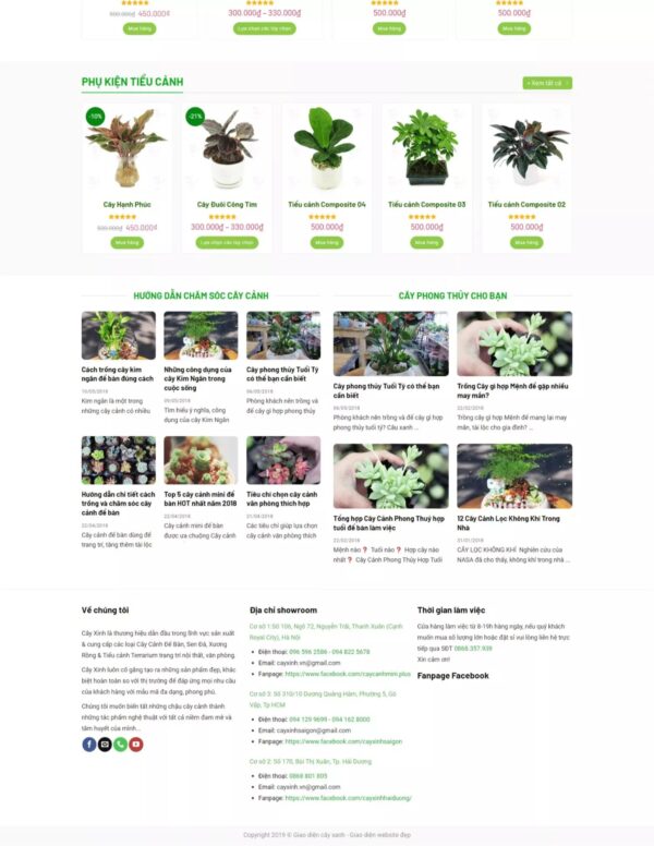 Alternative view of Thiết kế website cây xanh (KISO17690)