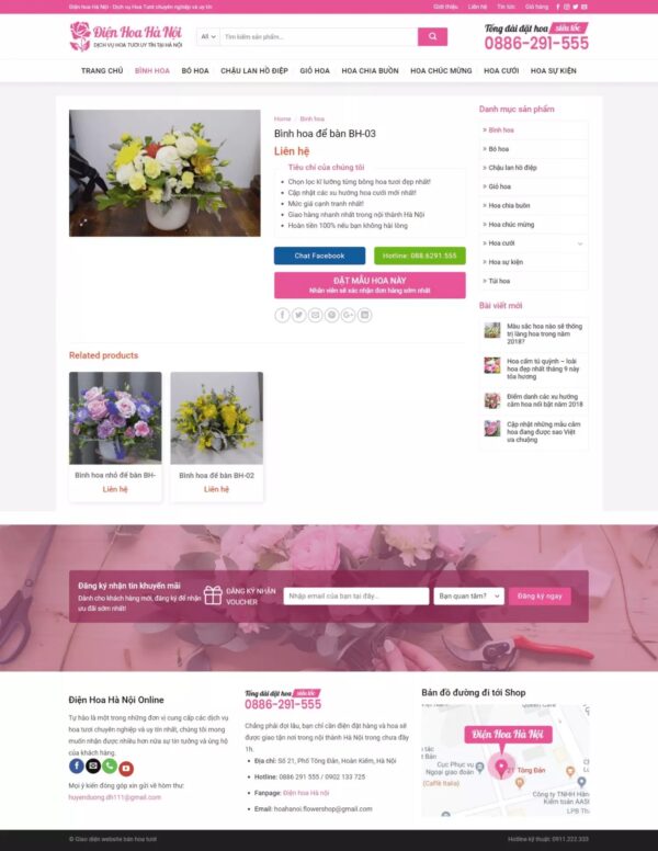 Thiết kế website bán hoa tươi (KISO17728) - Ảnh 3