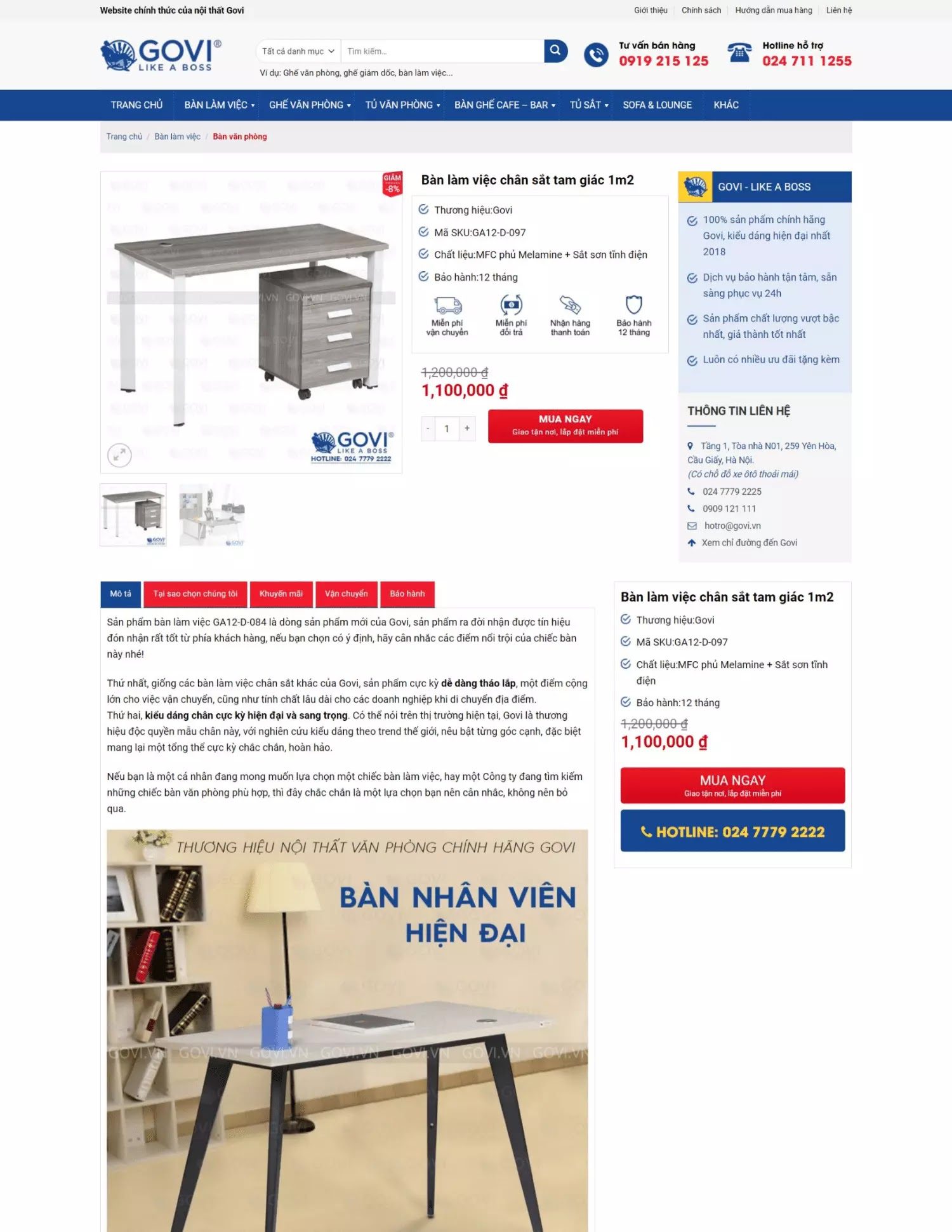 Thiết kế website bán nội thất GOVI (KISO17889) - Ảnh 3