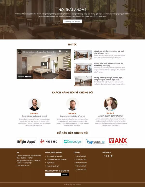 Alternative view of Thiết kế website nội thất (KISO17800)