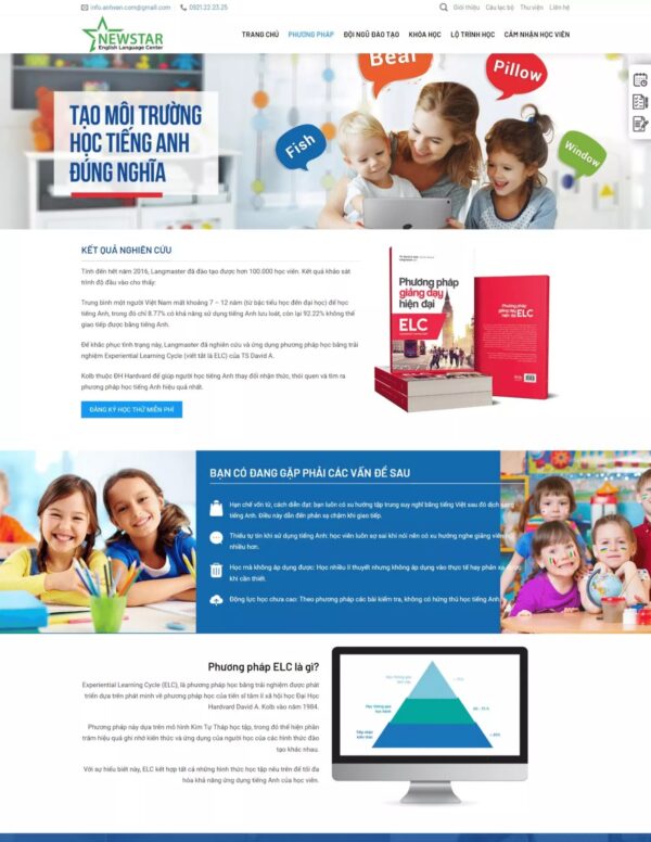 Thiết kế website trung tâm tiếng anh (KISO17822) - Ảnh 3