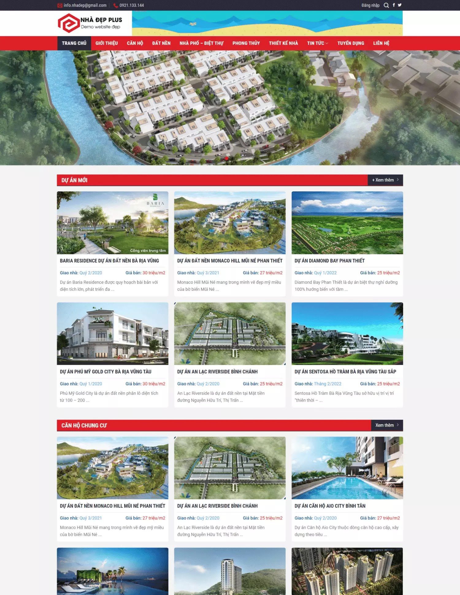 Thiết kế website bất động sản (KISO17790)
