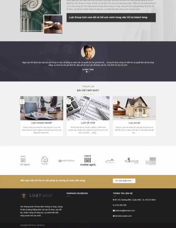 Alternative view of Thiết kế website công ty luật (KISO17883)