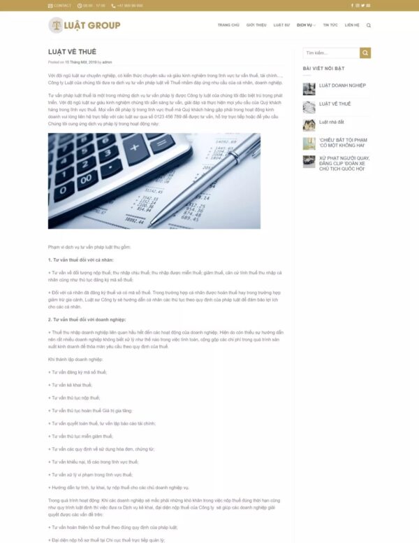 Thiết kế website công ty luật (KISO17883) - Ảnh 3
