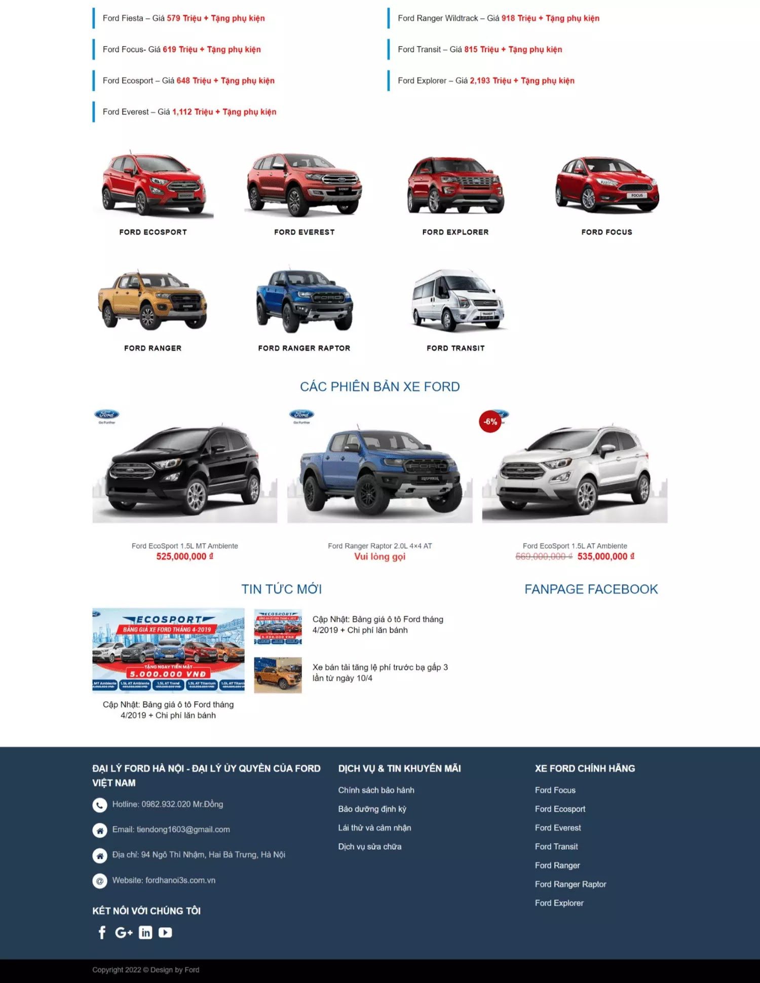 Thiết kế website đại lý xe Ford (KISO17807) - Ảnh 2