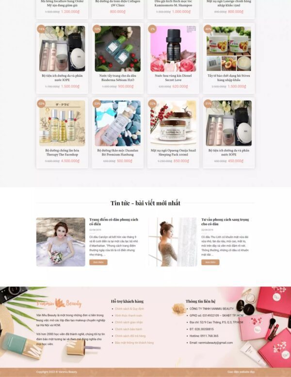 Alternative view of Thiết kế website dạy trang điểm (KISO17695)