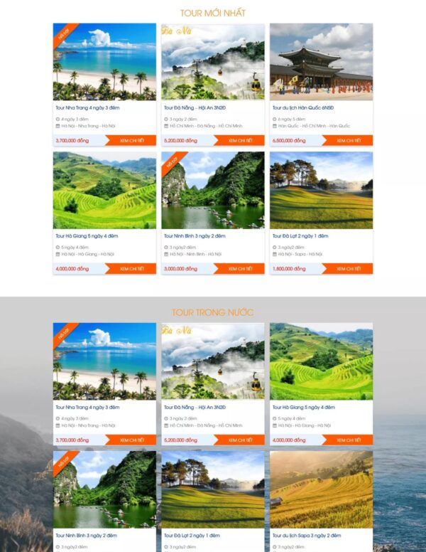 Alternative view of Thiết kế website du lịch Go Travel (KISO17910)