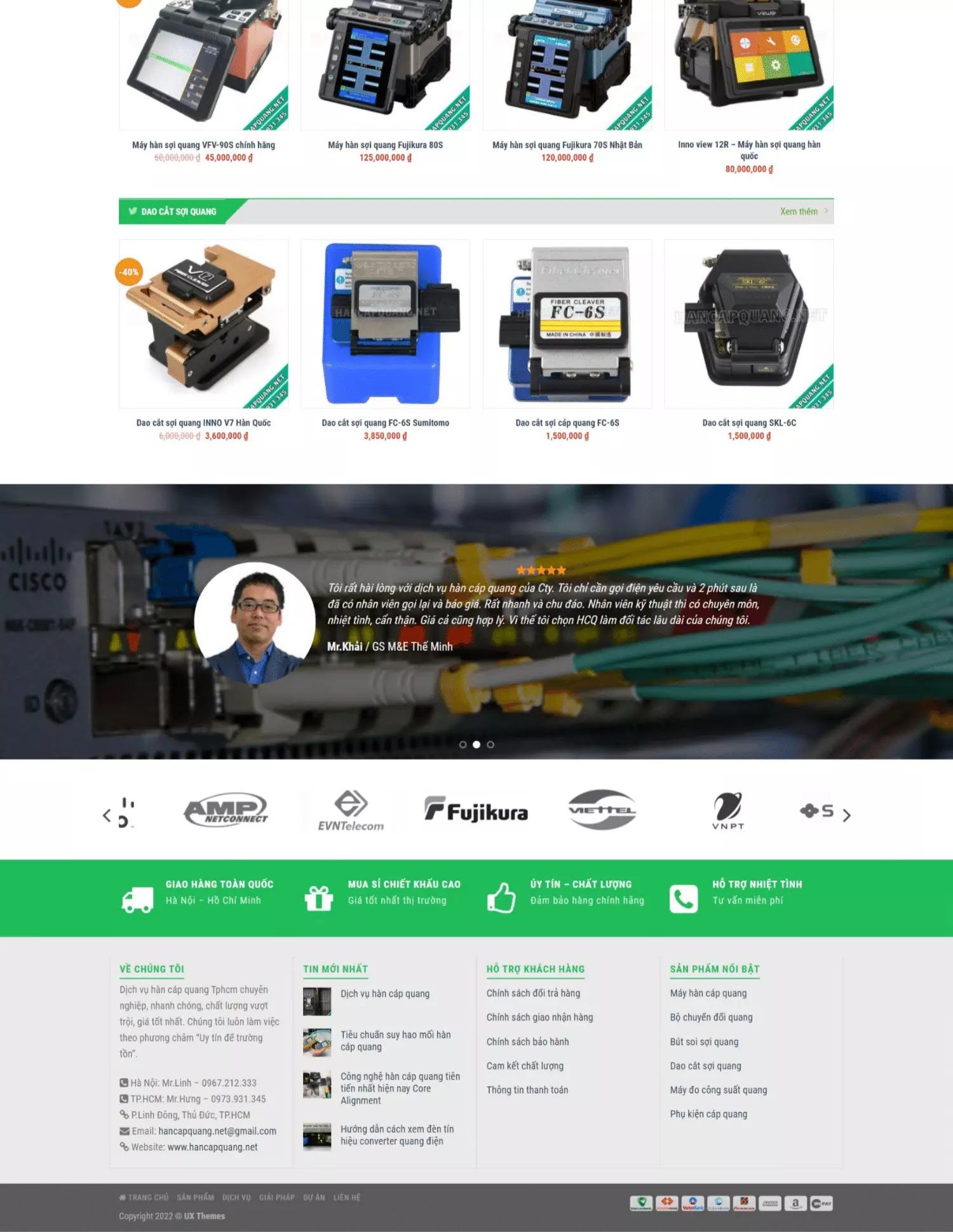 Thiết kế website hàn cáp quang (KISO17872) - Ảnh 2
