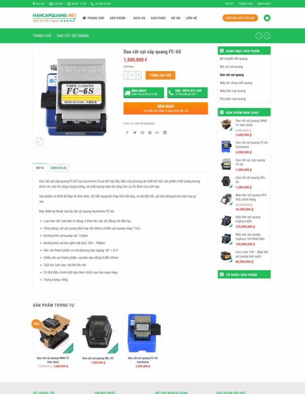 Thiết kế website hàn cáp quang (KISO17872) - Ảnh 3