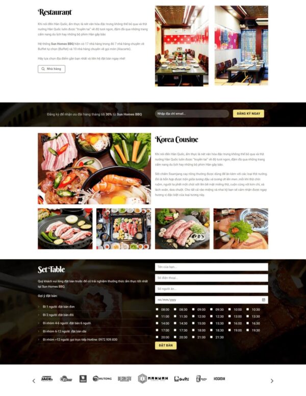 Alternative view of Thiết kế website nhà hàng BBQ (KISO17951)
