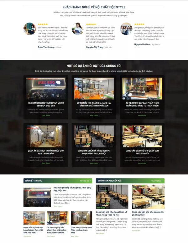Alternative view of Thiết kế website nội thất Mộc Style (KISO17850)