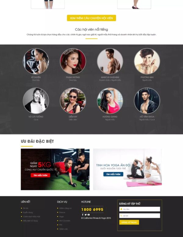 Alternative view of Thiết kế website phòng tập Gym (KISO17795)