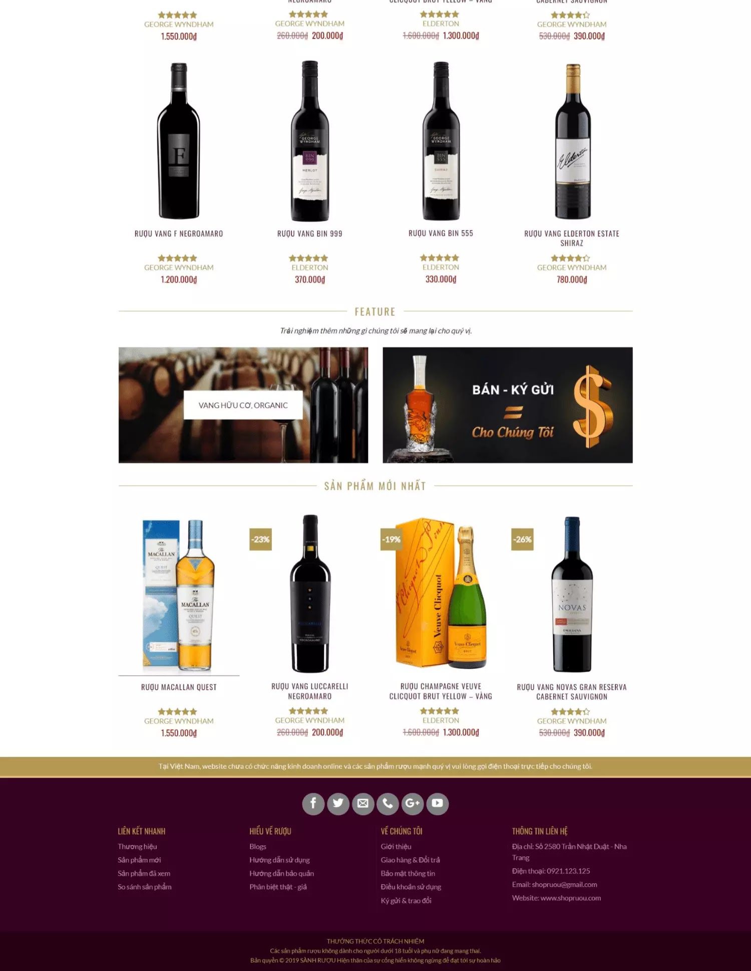 Thiết kế website shop rượu (KISO17821) - Ảnh 2