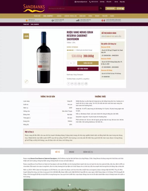 Thiết kế website shop rượu (KISO17821) - Ảnh 3