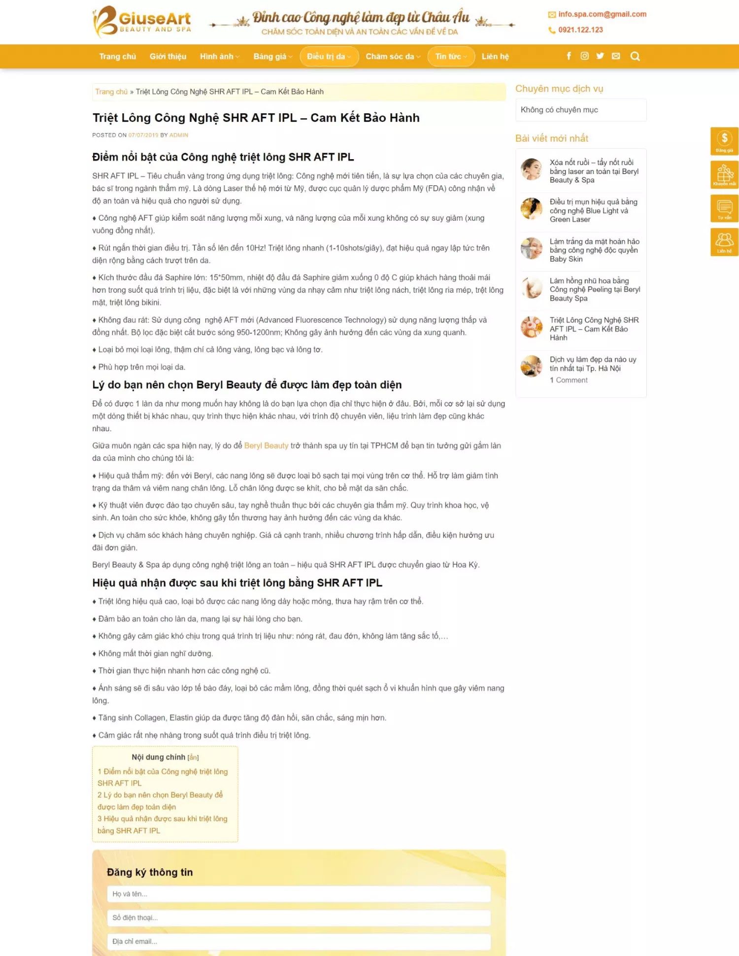 Thiết kế website SPA (KISO17711) - Ảnh 3