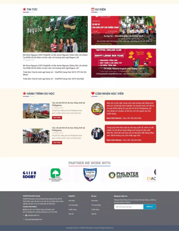 Alternative view of Thiết kế website trung tâm tiếng anh (KISO17816)