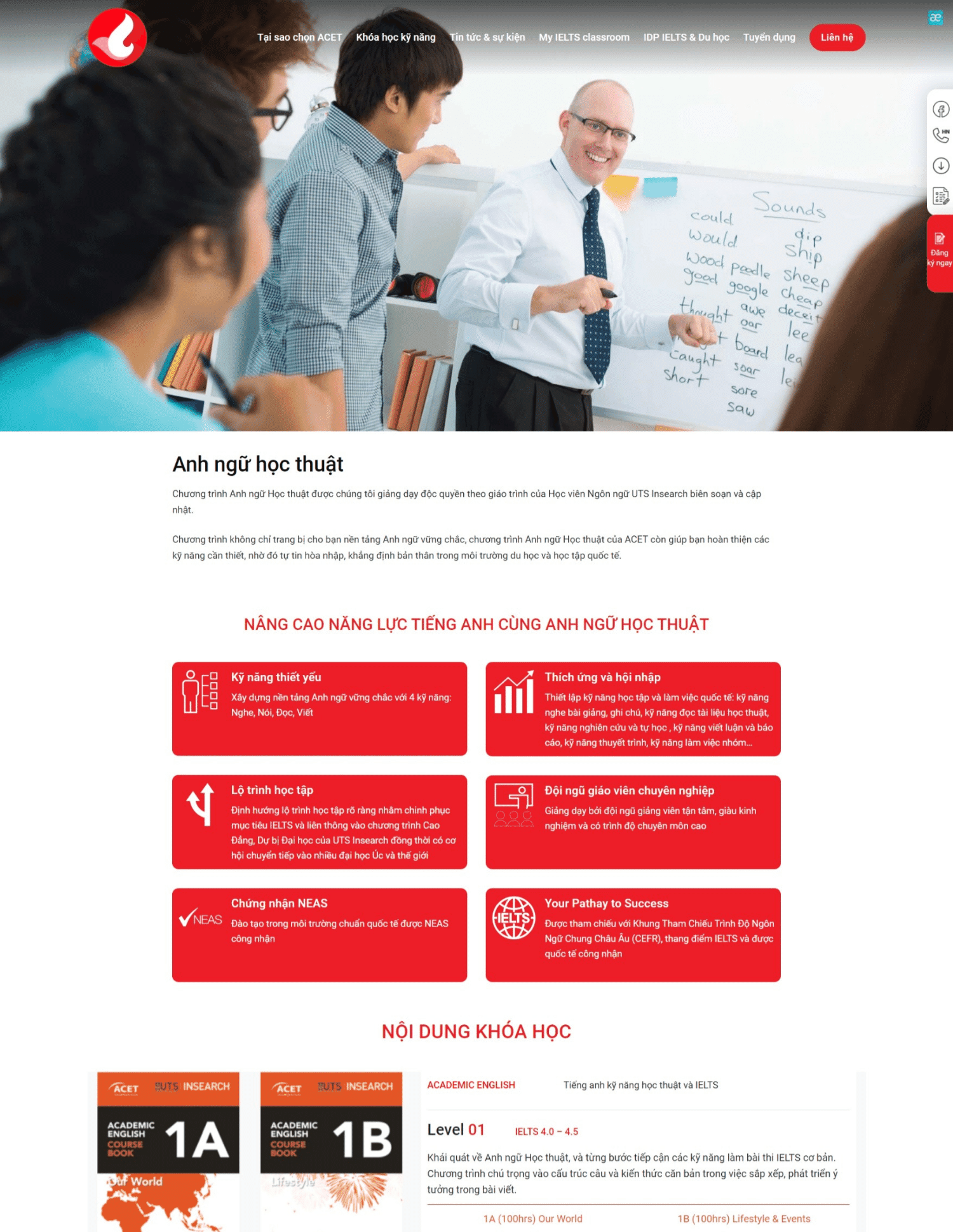 Thiết kế website trung tâm Anh Ngữ (KISO18087) - Ảnh 4