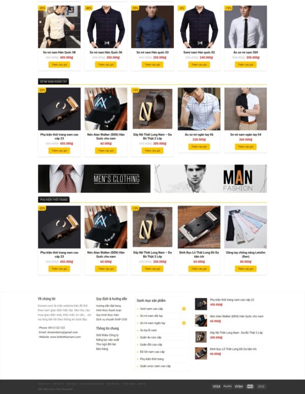 Alternative view of Thiết kế website bán đồ thời trang nam Lody (KISO18238)