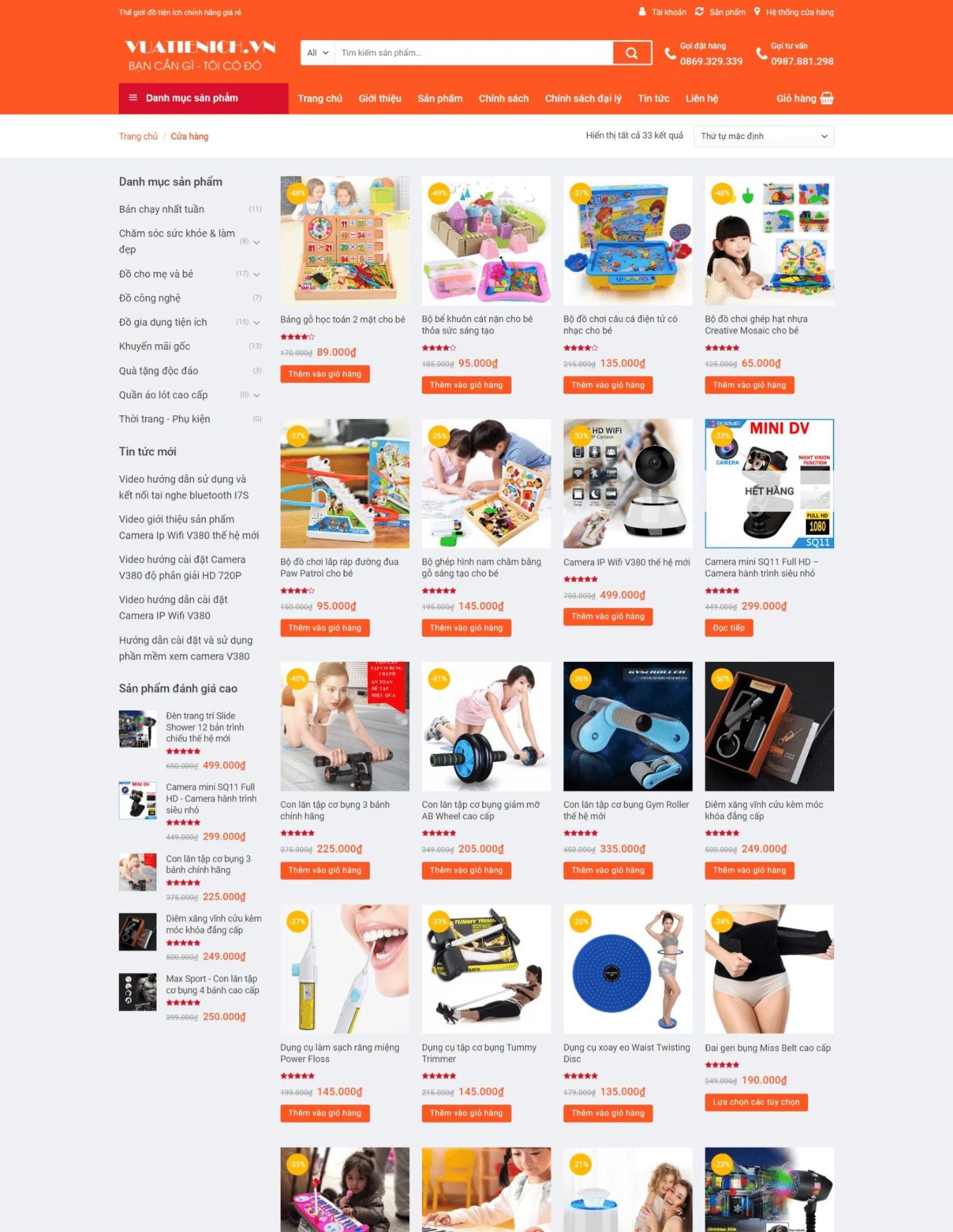 Thiết kế website bán hàng đẹp giống Shopee (KISO18025) - Ảnh 2