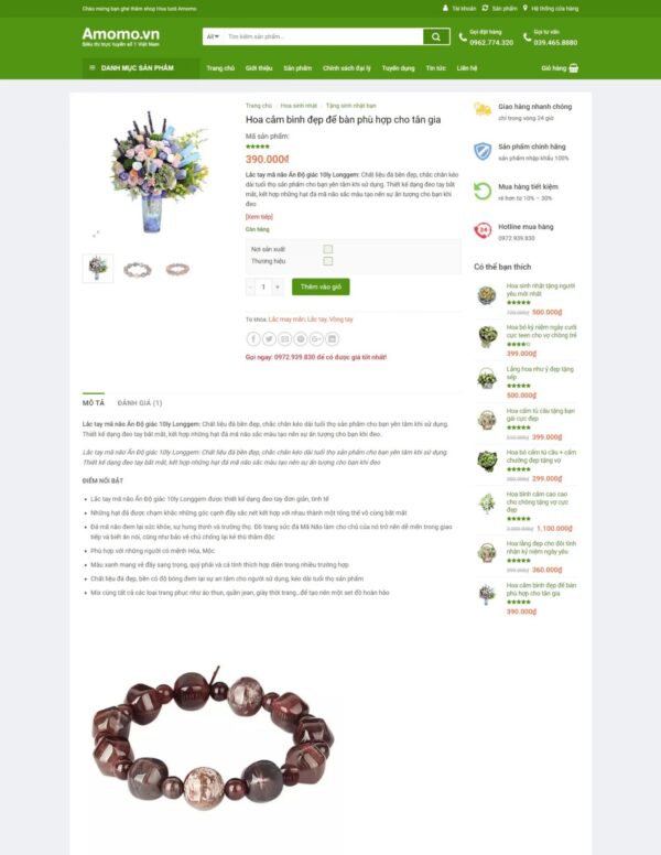 Thiết kế website bán hoa tươi cực đẹp (KISO18095) - Ảnh 4