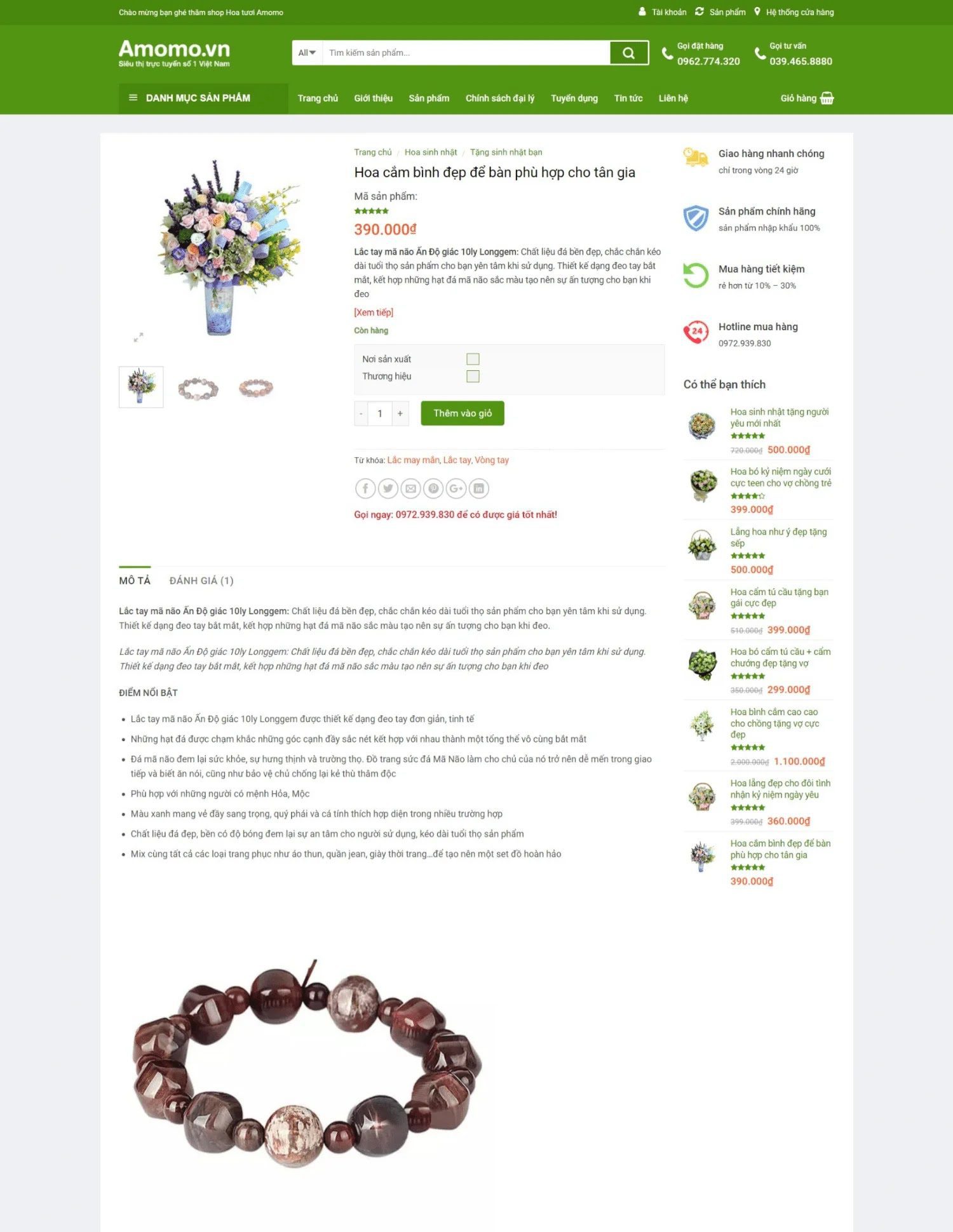 Thiết kế website bán hoa tươi cực đẹp (KISO18095) - Ảnh 4