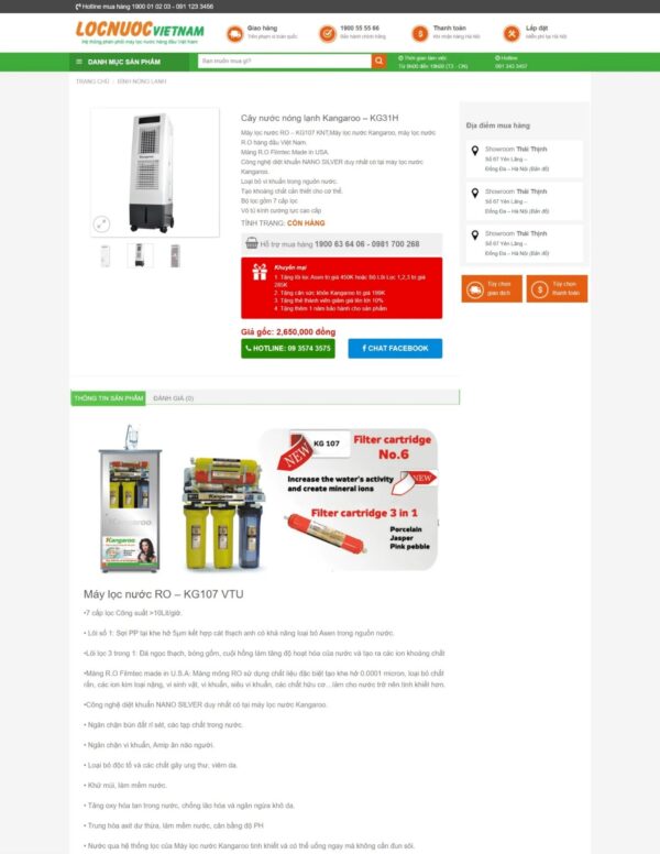 Thiết kế website bán máy lọc nước Việt Nam (KISO18124) - Ảnh 3
