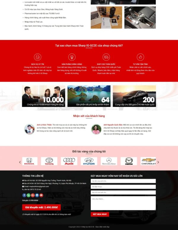 Alternative view of Thiết kế website bán máy lọc khí SHARP (KISO18176)