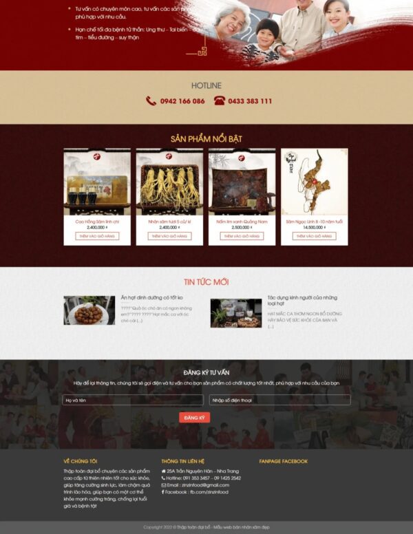 Alternative view of Thiết kế website bán Thập toàn đại bổ (KISO18243)