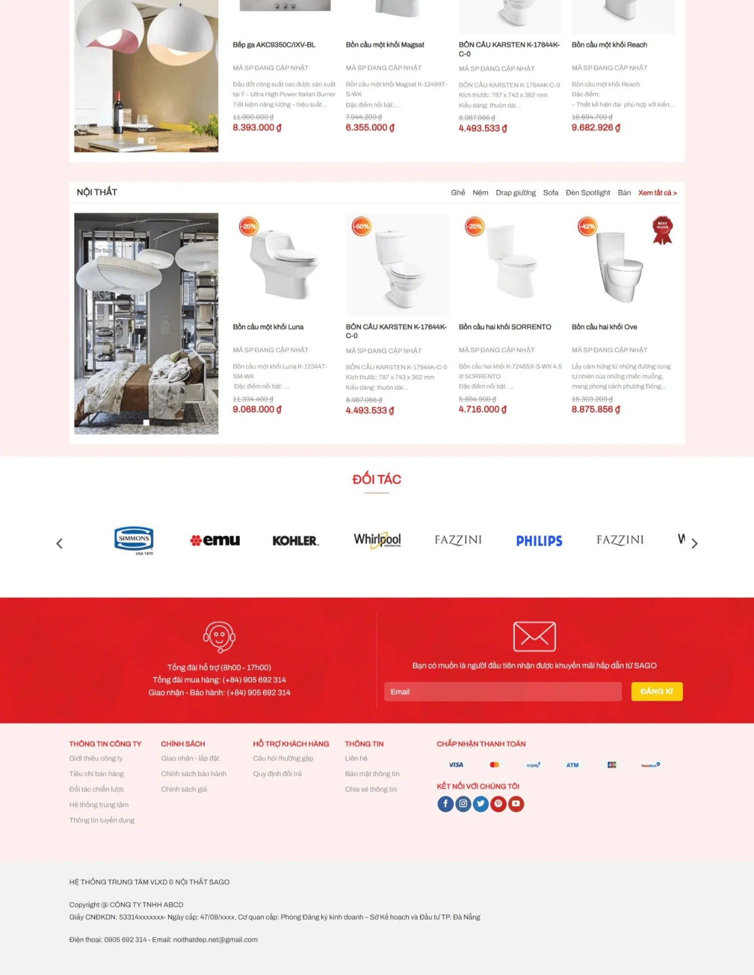 Thiết kế website bán thiết bị vệ sinh Ritavo (KISO18215) - Ảnh 2