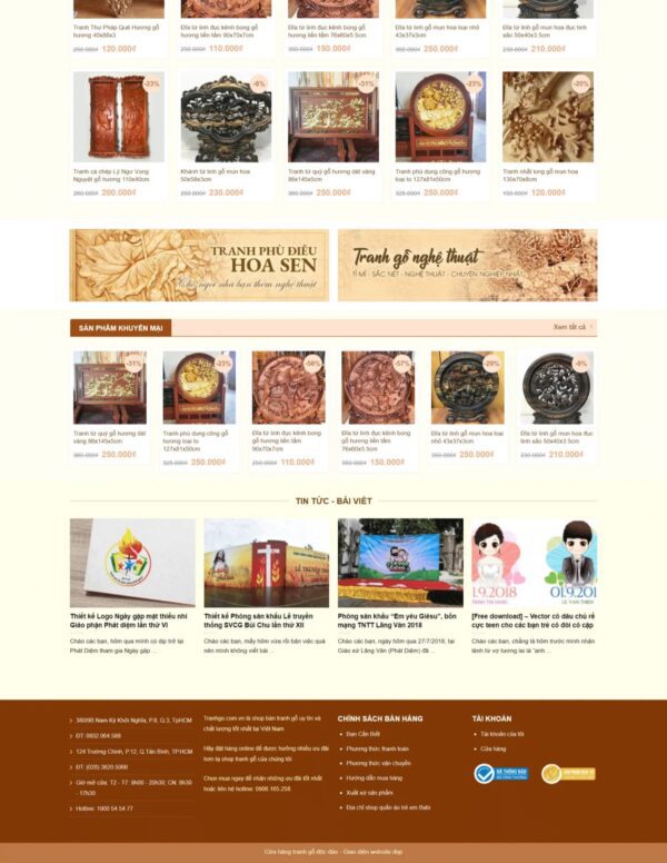 Alternative view of Thiết kế website bán tranh gỗ (KISO18030)
