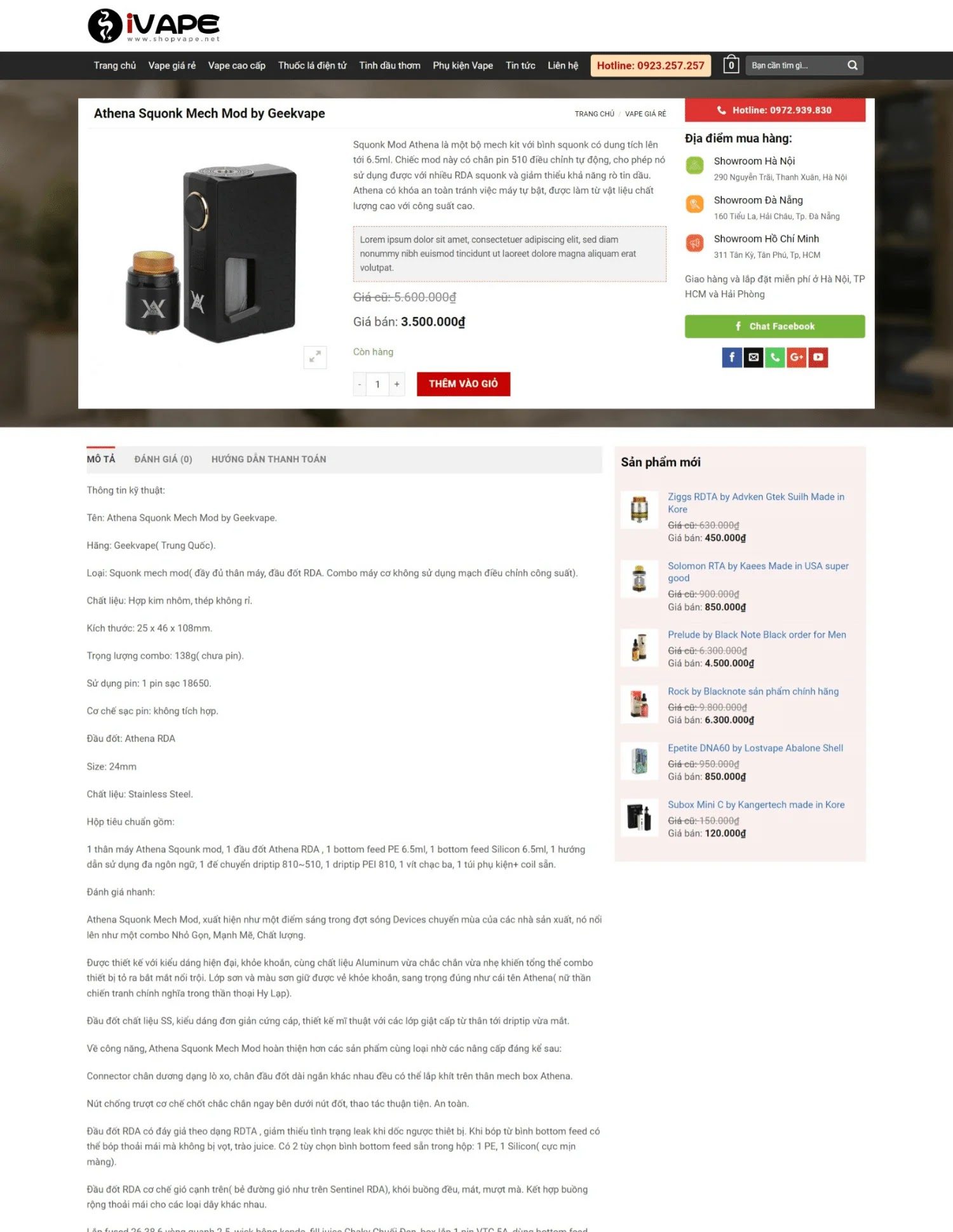 Thiết kế website bán thuốc lá điện tử Vape (KISO18254) - Ảnh 3