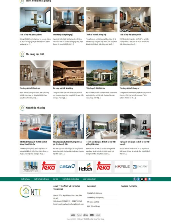 Alternative view of Thiết kế website công ty kiến trúc – xây dựng (KISO18139)
