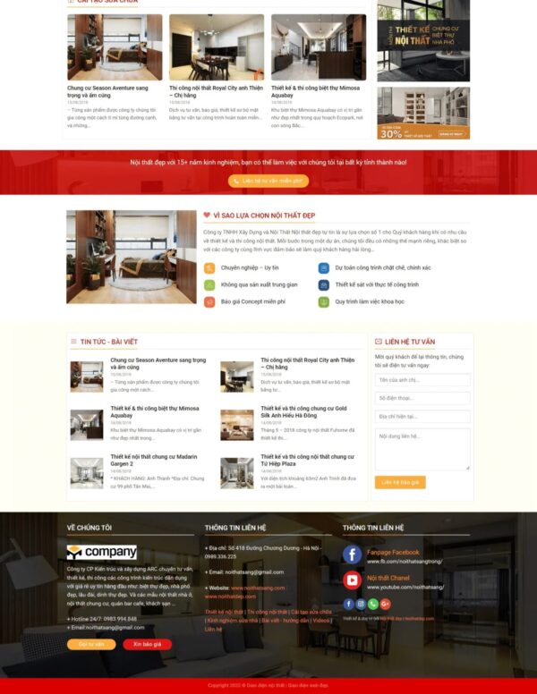 Alternative view of Thiết kế website công ty nội thất (KISO18077)