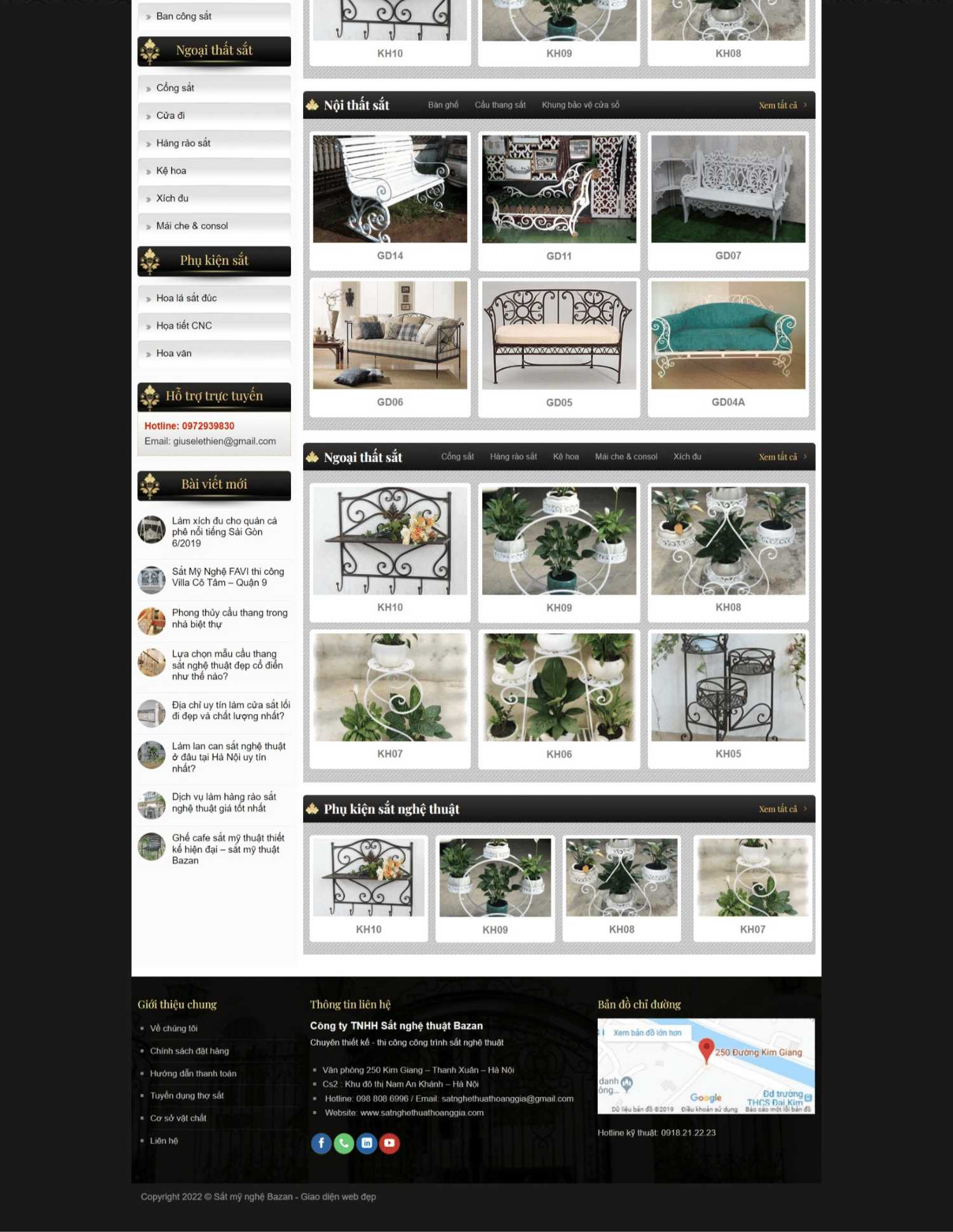 Thiết kế website dịch vụ sắt mỹ nghệ (KISO17997) - Ảnh 2