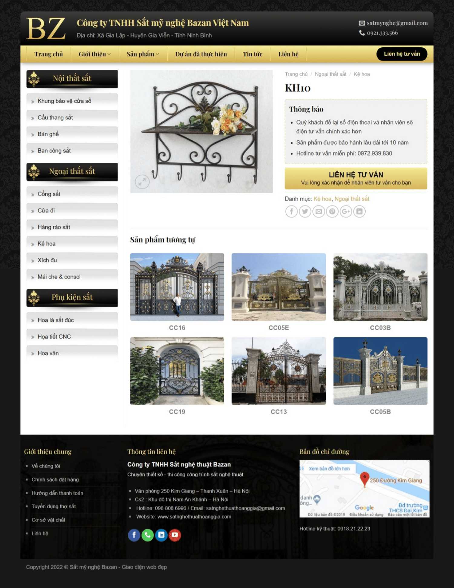 Thiết kế website dịch vụ sắt mỹ nghệ (KISO17997) - Ảnh 3