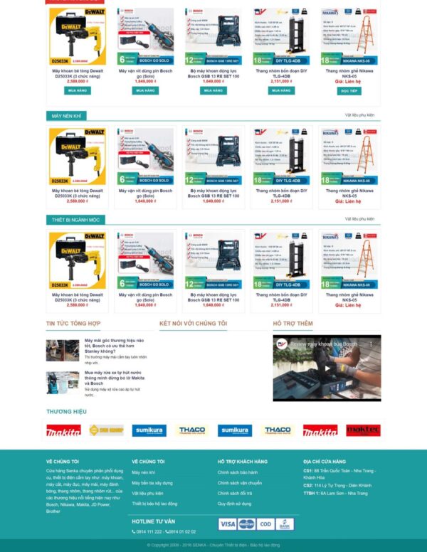 Alternative view of Thiết kế website bán dụng cụ xây dựng (KISO18003)