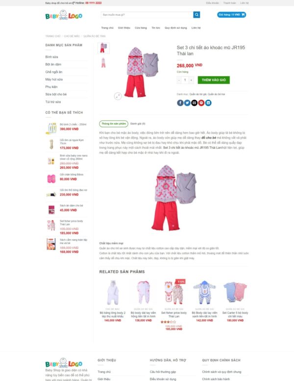 Thiết kế website mẹ và bé (KISO18222) - Ảnh 3