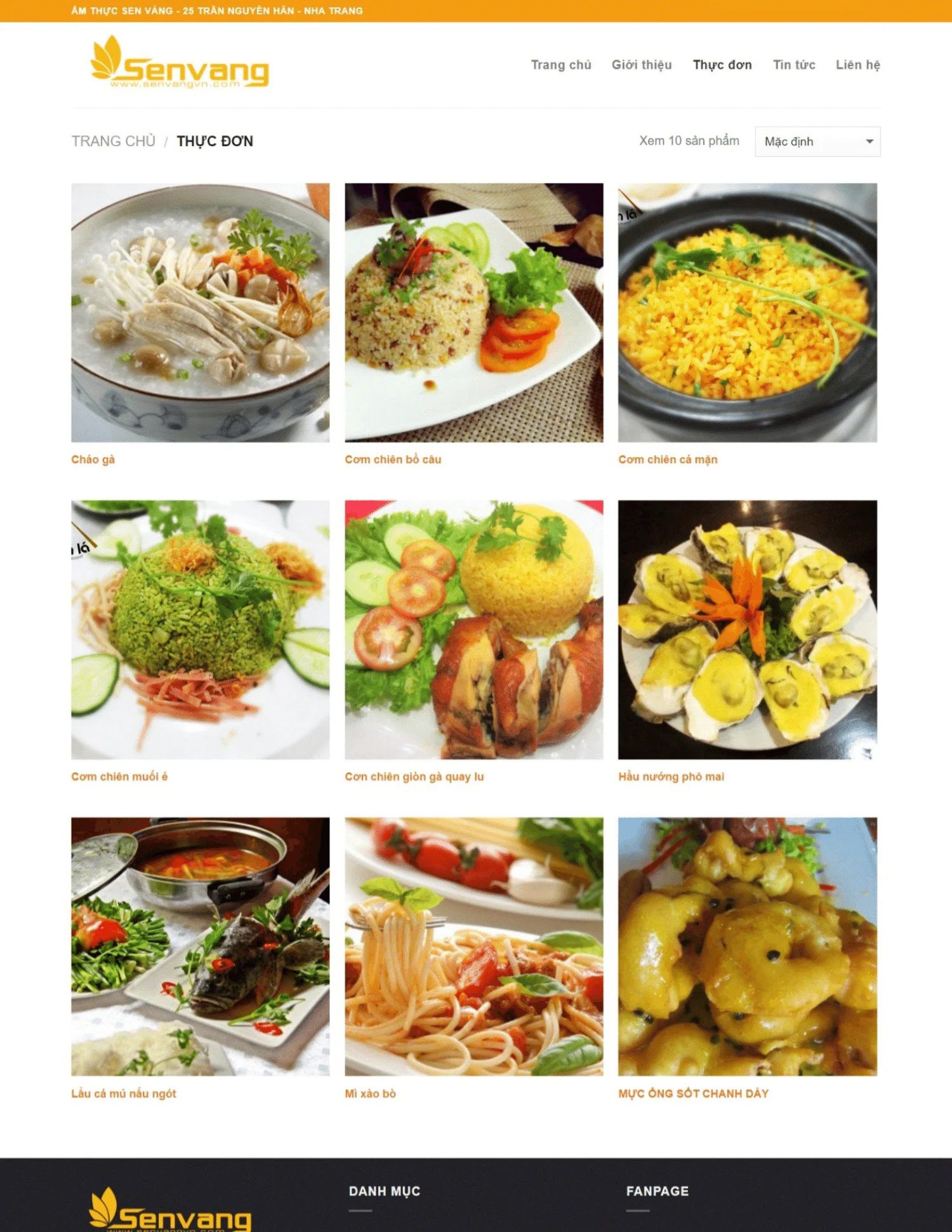 Thiết kế website nhà hàng ẩm thực Sen Vàng (KISO18143) - Ảnh 3