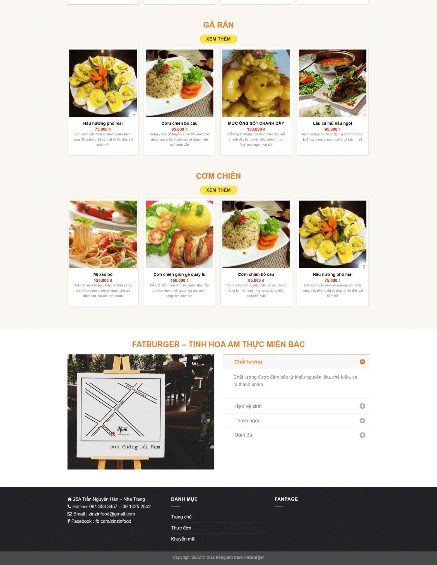 Thiết kế website nhà hàng ẩm thực Fatburger (KISO18153) - Ảnh 2