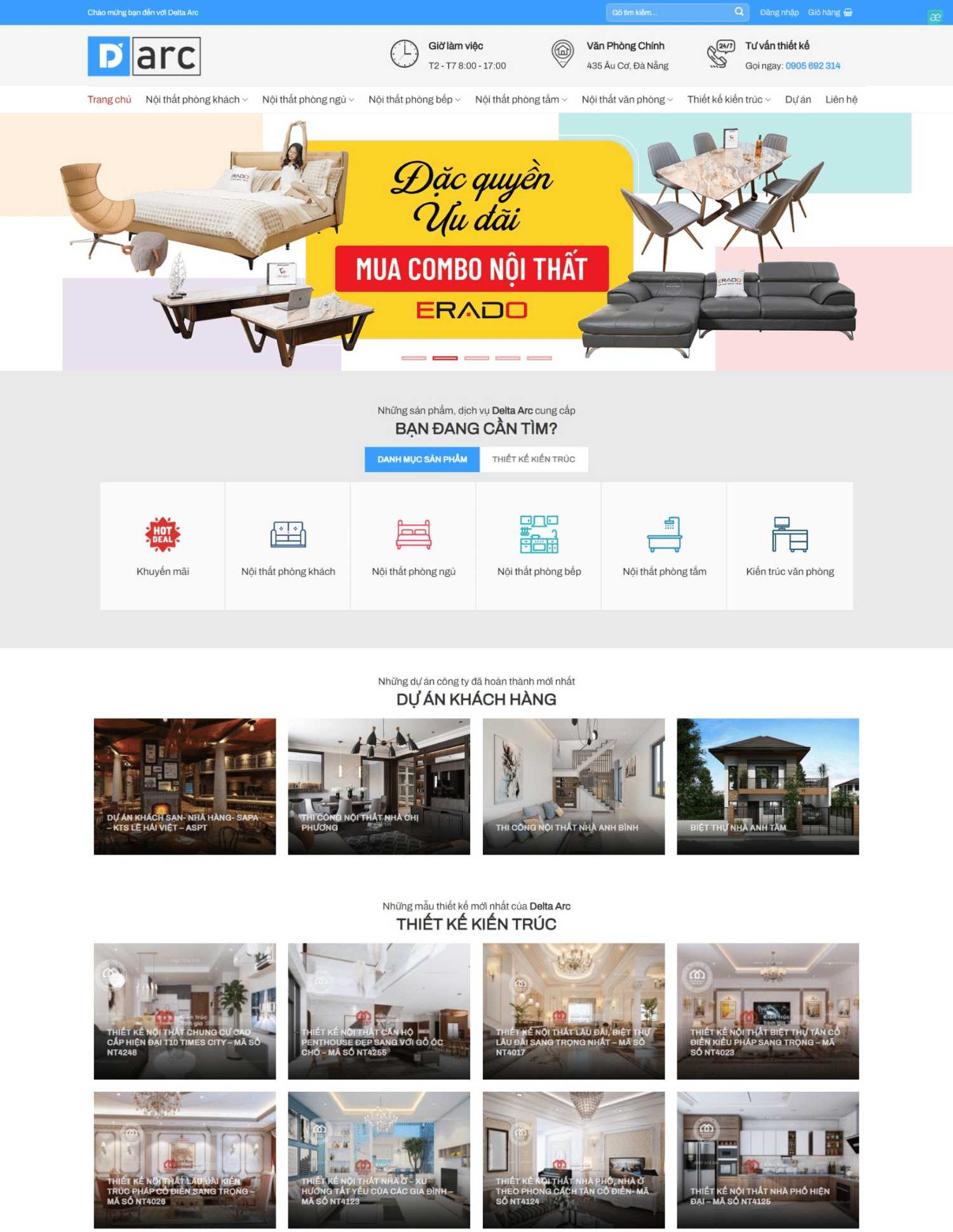 Thiết kế website bán nội thất