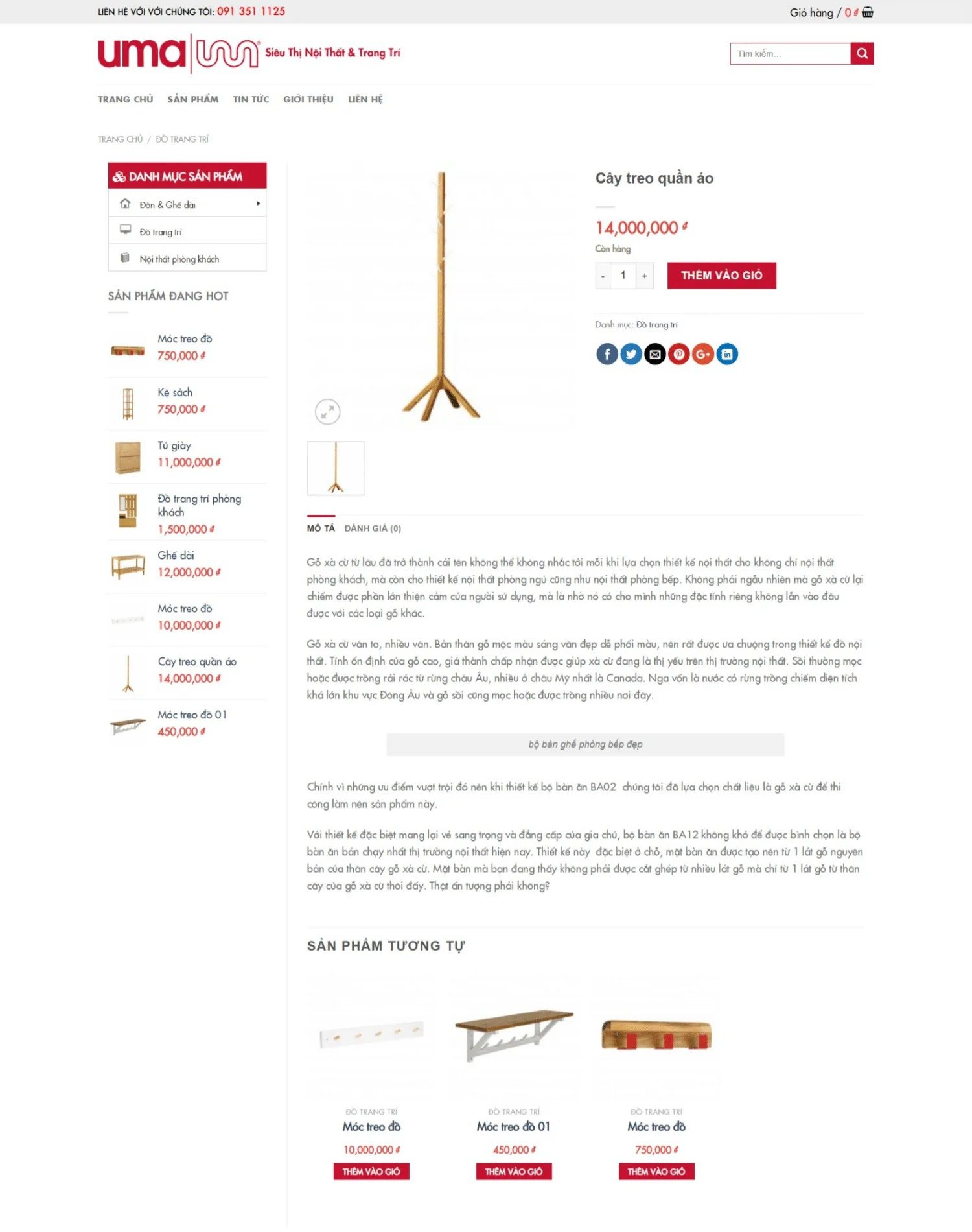Thiết kế website siêu thị nội thất & trang trí (KISO18113) - Ảnh 3