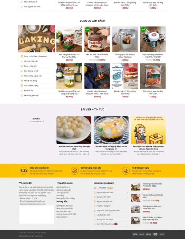 Alternative view of Thiết kế website tiệm bánh ngọt (KISO18200)