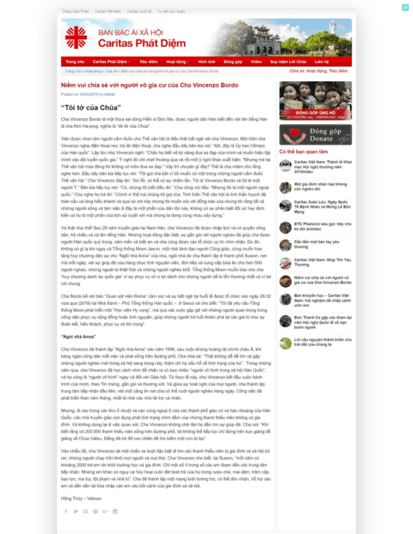 Alternative view of Thiết kế website tin tức Giáo phận (KISO18169)