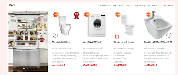 website bán thiết bị vệ sinh